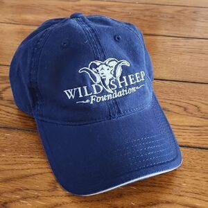 5/$15, Navy blue adjustable Wild Sheep Foundation hat cap by OTTO